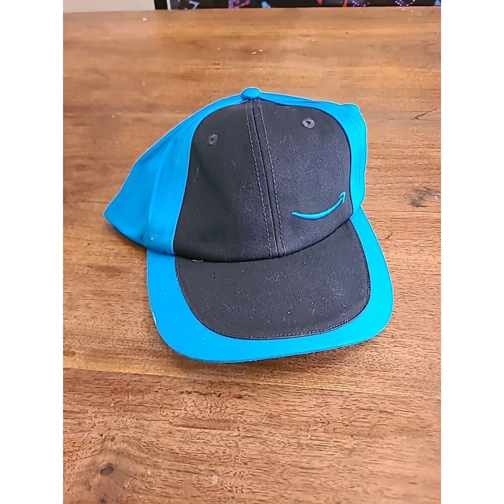 Amazon Blue Baseball Cap Logo Hat Adult Snapback 100% Cotton